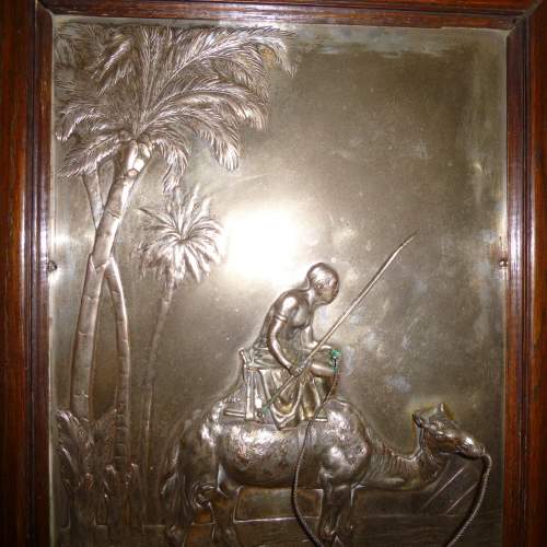 A WMF Metal Plaque with Camel and Rider image-6