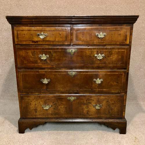 18th Century Figured Walnut Chest Of Drawers image-1