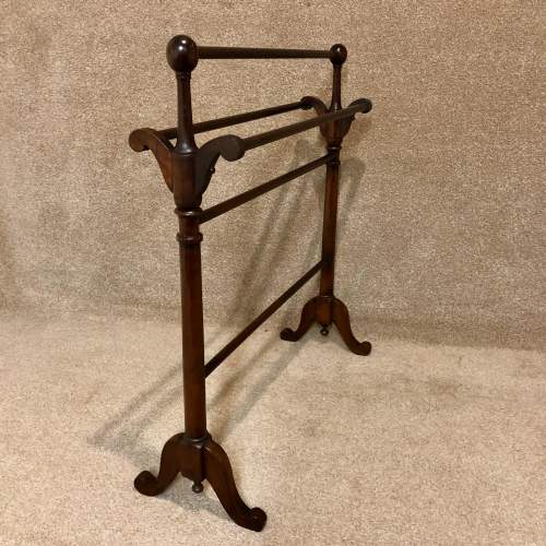 Victorian Mahogany Towel Rail image-1