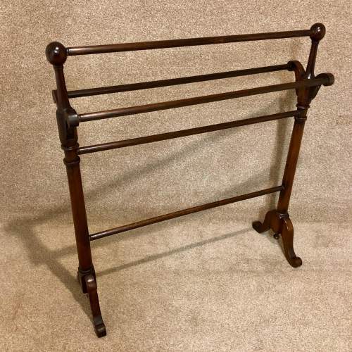 Victorian Mahogany Towel Rail image-6