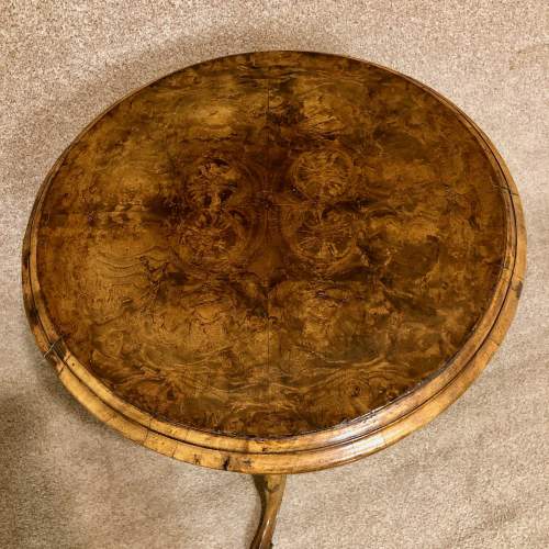 19th Century Walnut Circular Work Table image-3