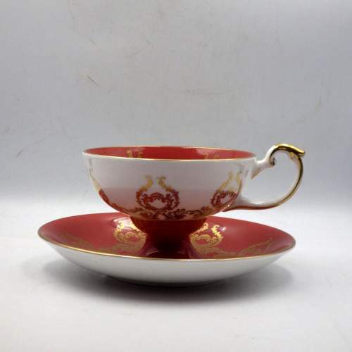 Aynsley Vintage Orchard Gold Cabinet Tea Cup & Saucer image-3