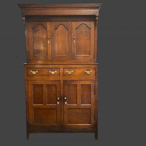 18th Century Oak Cupboard on Cupboard image-4