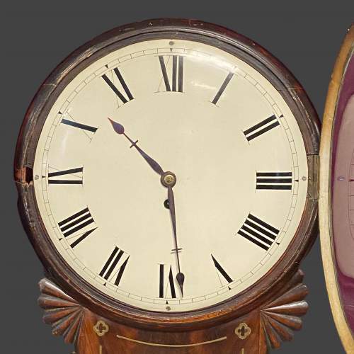 Regency Period Drop Dial 8-Day Wall Clock image-5