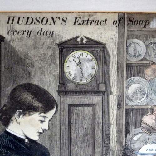 Hudsons Soap Original 19th Century Advertising Print image-2