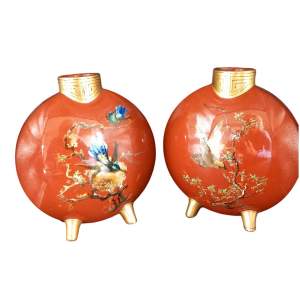 Pair of Minton Vases attributed to Christopher Dresser