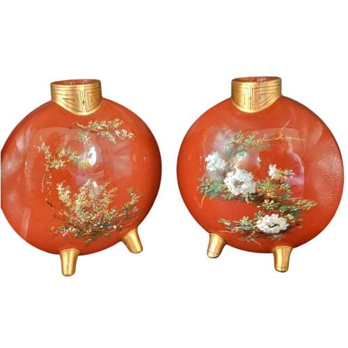 Pair of Minton Vases attributed to Christopher Dresser image-3