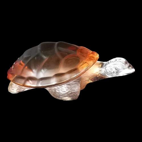 Lalique Amber Glass Turtle image-3