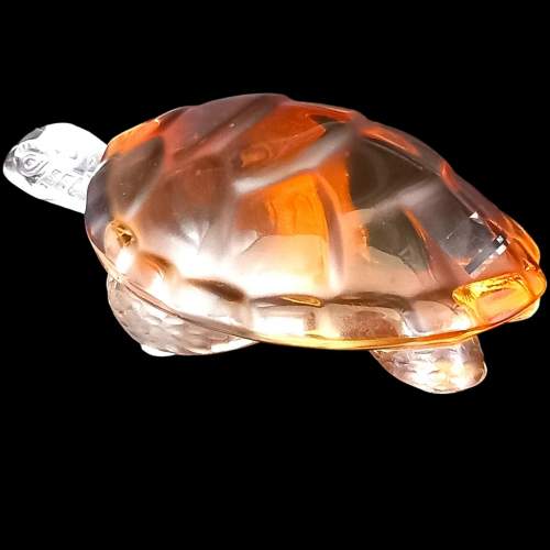 Lalique Amber Glass Turtle image-5