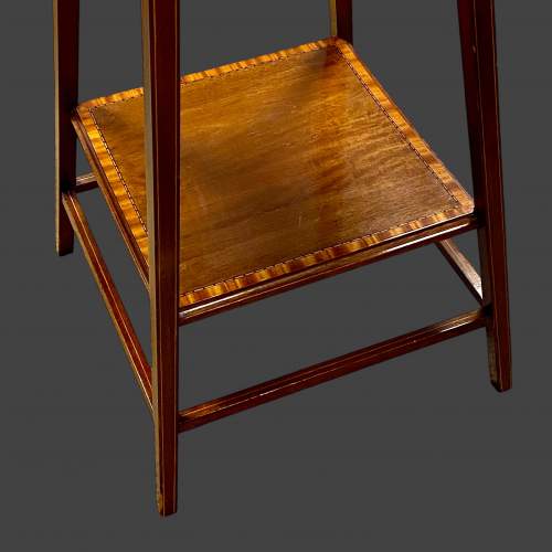 Edwardian Inlaid Mahogany Lamp Table image-4