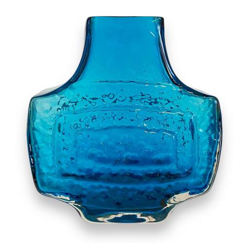 Whitefriars Glass Kingfisher Blue TV Vase image-1