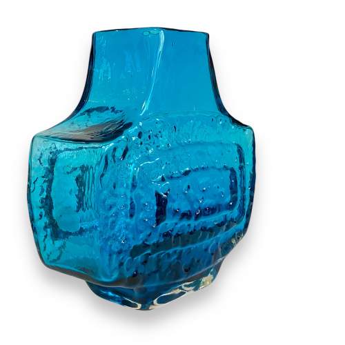 Whitefriars Glass Kingfisher Blue TV Vase image-2