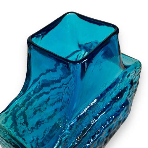 Whitefriars Glass Kingfisher Blue TV Vase image-3