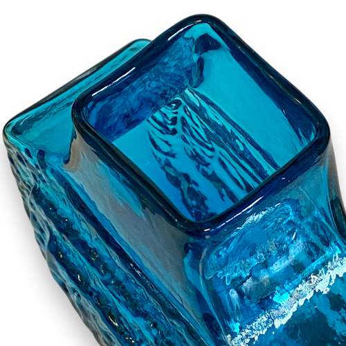 Whitefriars Glass Kingfisher Blue TV Vase image-6