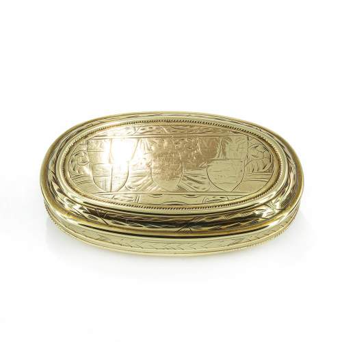 Early 18th Century Dutch Brass Tobacco Box image-1