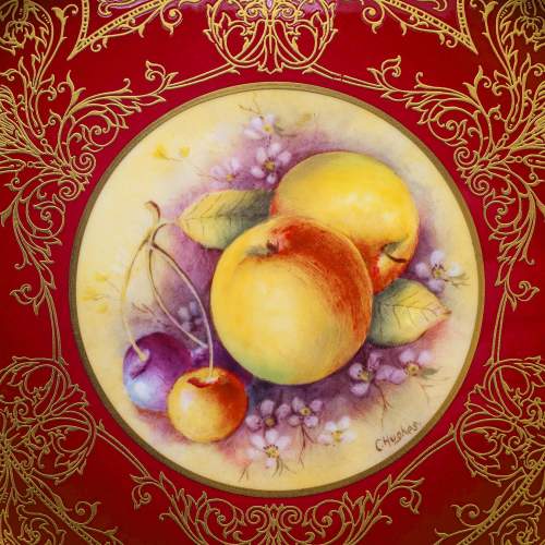 Beautiful Royal Worcester Fruit Painted Plate image-3