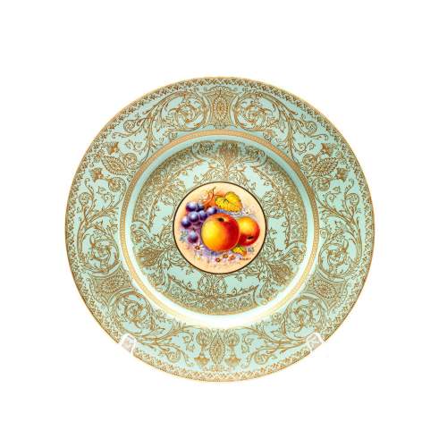 Royal Worcester Beautiful Fruit Painted Plate image-1