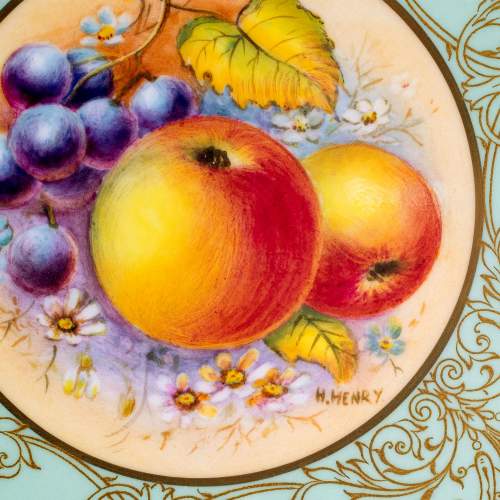 Royal Worcester Beautiful Fruit Painted Plate image-4