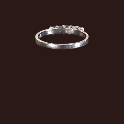 Platinum 0.35ct  Diamond Ring. London 1982 image-4