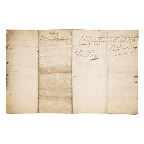 Rare Original 17th Century County Durham Handwritten Document image-2