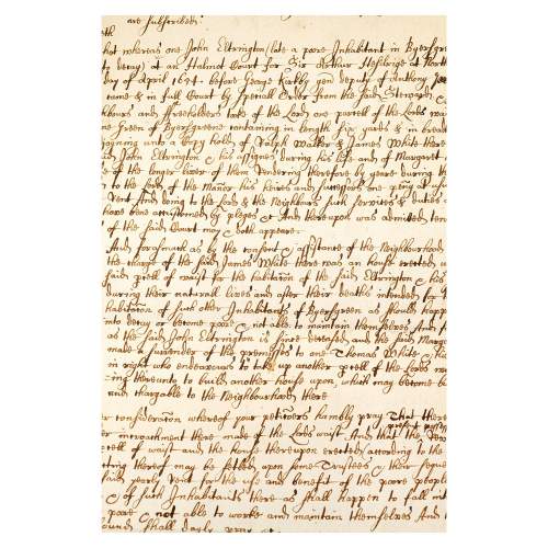 Rare Original 17th Century County Durham Handwritten Document image-4