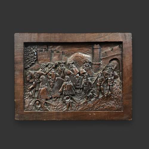 Carved Panel of King Charles I image-1