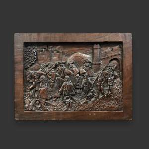 Carved Panel of King Charles I