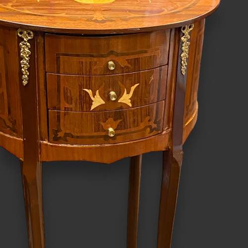 Pair of French Inlaid and Gilt Mounted Bedside Cabinets image-2