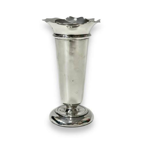 Pair of Silver Bud Vases image-2