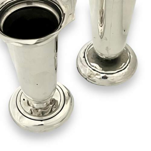 Pair of Silver Bud Vases image-4