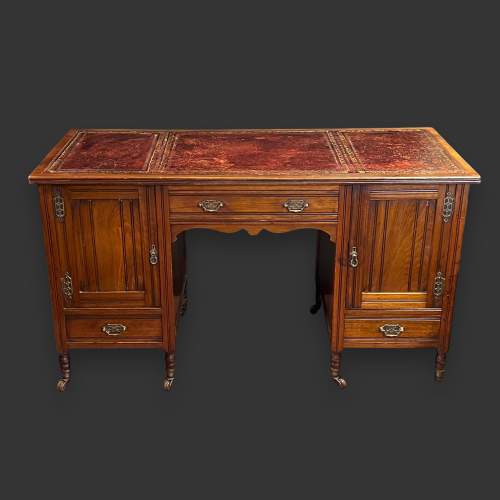 Waring and Gillows Arts and Crafts Walnut Desk image-2