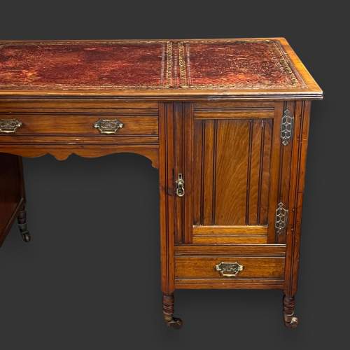 Waring and Gillows Arts and Crafts Walnut Desk image-3