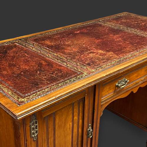 Waring and Gillows Arts and Crafts Walnut Desk image-4