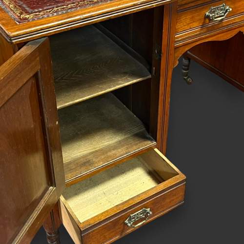 Waring and Gillows Arts and Crafts Walnut Desk image-6