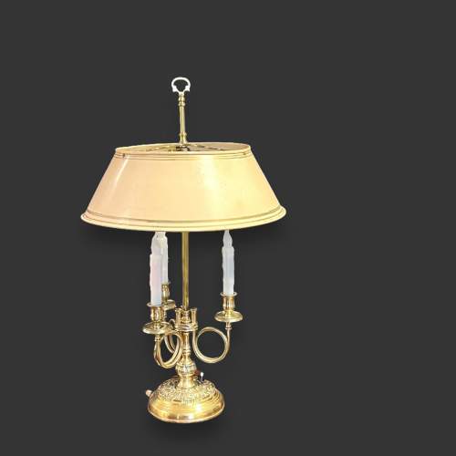 Bouillotte Table Lamp with Toleware Shade image-1