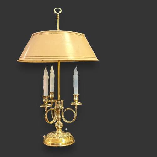 Bouillotte Table Lamp with Toleware Shade image-2