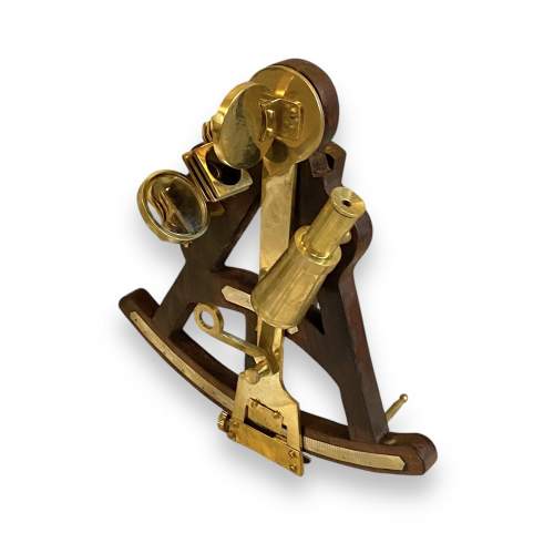 Vintage Cased Brass Sextant image-2