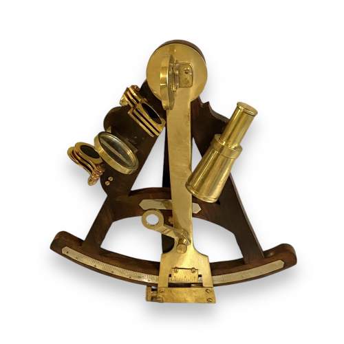 Vintage Cased Brass Sextant image-3