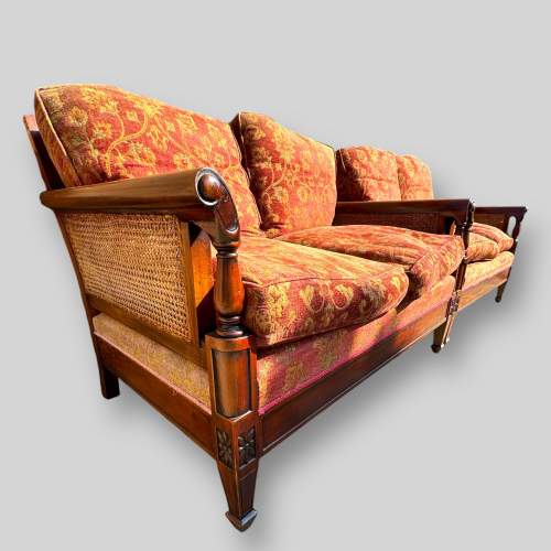 Pair of 20th Century Bergere Two Seater Sofas image-2