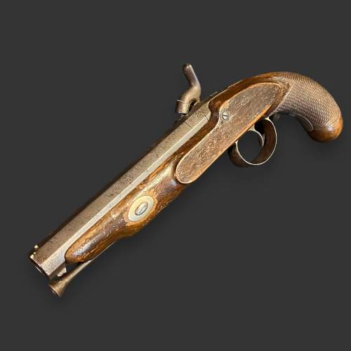 Late 18th Century Walnut Percussion Cap Pistol image-4