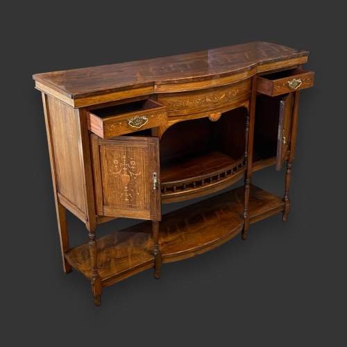 Edwardian Inlaid Mahogany Sideboard image-5