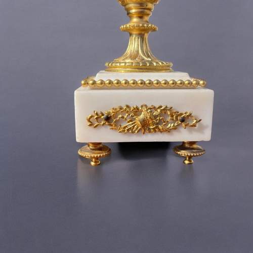 Pair of Late 19th Century French Marble and Ormolu Urns image-3