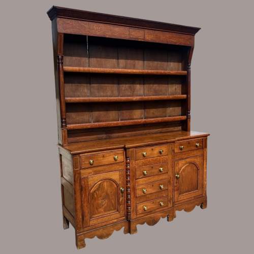 A 19th Century Oak and Mahogany Welsh Dresser image-1