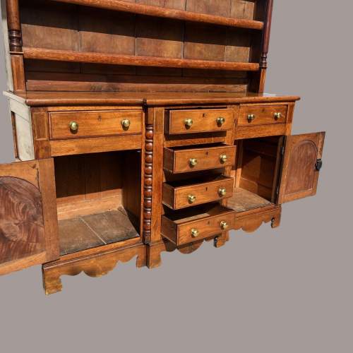 A 19th Century Oak and Mahogany Welsh Dresser image-4