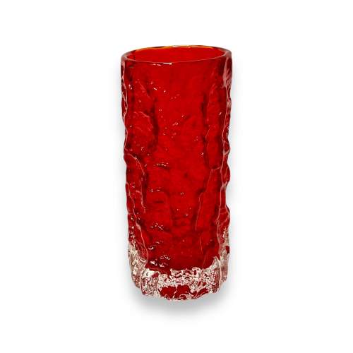 Red Whitefriars Medium Bark Vase image-1