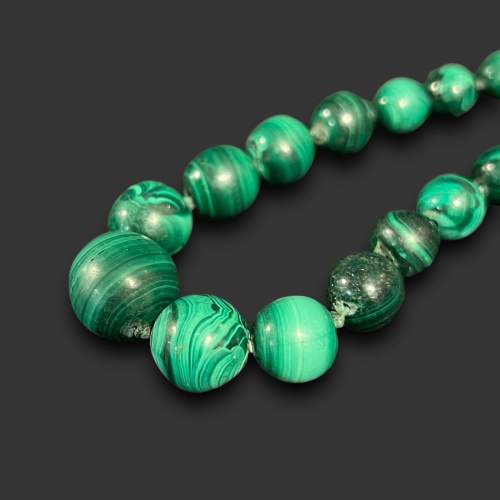 1930s Art Deco Malachite Necklace image-3