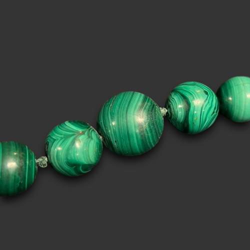 1930s Art Deco Malachite Necklace image-4