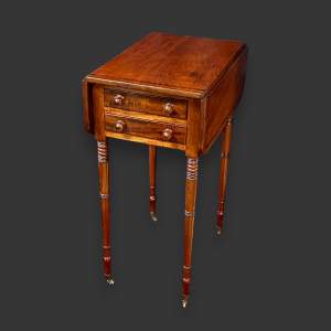 Early 19th Century Mahogany Ladies Worktable