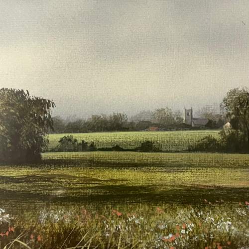 20th Century Countryside Watercolour by Peter Robinson image-3