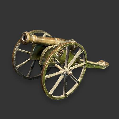 Antique War Games Cast Bronze Cannon image-1